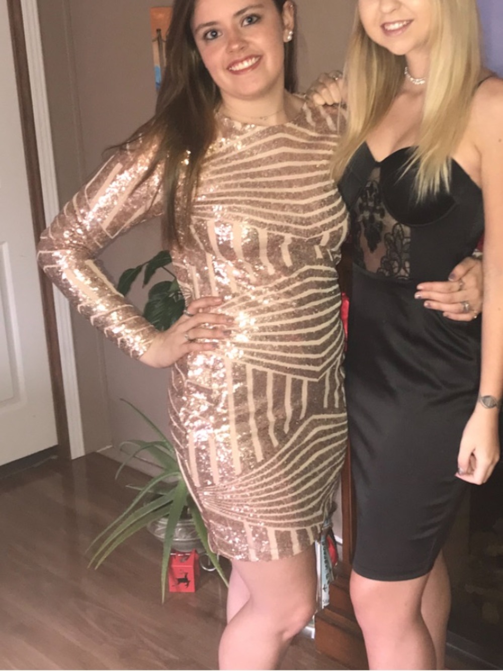 Charlotte Russe Shimmering Sequin Dress